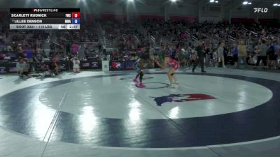 110 lbs Quarters - Scarlett Rudnick, Floyd Wrestling Club vs Lillee Denson, Michigan Wrestling Academy