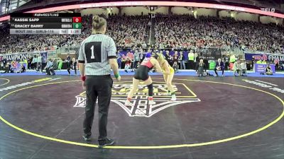 Girls-115 lbs 1st Place Match - Kassie Sapp, Whitehall Hs Girls vs Gracey Barry, Grand Haven Hs Girls