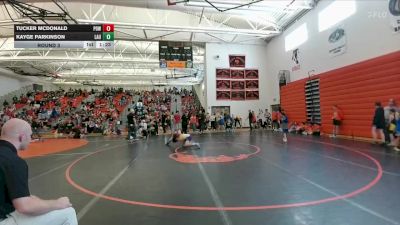 115 lbs Round 3 - Kayge Parkinson, Laurel Middle School vs Tucker McDonald, Powell Middle School