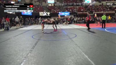 130 lbs 1st Place Match - Jaxton Crowley, Chinook Wrestling Club vs Cohen Racine, Minot High School