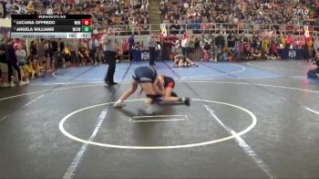 122 lbs Cons. Round 1 - Angela Williams, Wilmington Ladies Freestyle Wr vs Luciana Offredo, Worthington