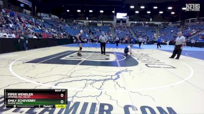 120 lbs Champ. Round 1 - Piper Wendler, Shawnee-Mill Valley vs Emily Echeverry, Olathe South