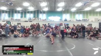 78 lbs Round 2 - Joseph Noteboom, Bison Takedown Club vs Bo Strader, FL Scorpions Wrestling