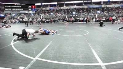 110 lbs Consolation - Jacob Stephenson, Jackson County Wrestling vs Paxton Desormeaux, Lafayette Scrappers