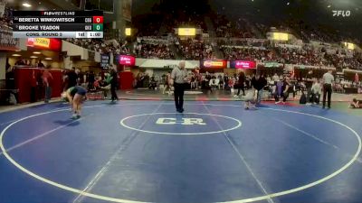 G - 110 lbs Cons. Round 5 - Beretta Winkowitsch, Cut Bank Girls vs Brooke Yeadon, Glacier (Kalispell) Girls