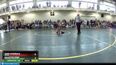 45 lbs Cons. Round 1 - Josie Coverdale, Indiana vs Rockston Parr, Contenders Wrestling Academy