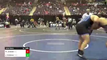 285 lbs Consolation - Michael Jimenez, BTS Tigers vs Jake Andrews, Frontier Titans