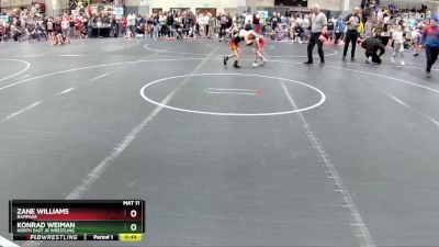 70 lbs 1st Place Match - Zane Williams, Rampage vs Konrad Weiman, North East Jr Wrestling