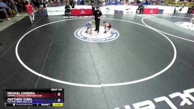 67 lbs Quarterfinal - Michael Carrera, Central Catholic Wrestling Club vs Matthew Zubia, Top Dog Wrestling Club