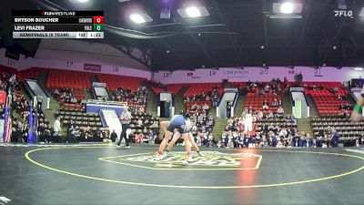 150 lbs Semifinals (8 Team) - Bryson Boucher, Lakewood HS vs Levi Frazer, Yale HS