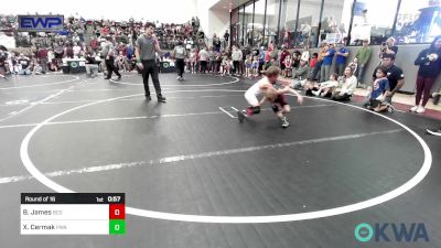 52 lbs Round Of 16 - Baker James, Blaine County Grapplers vs Xander Cermak, Perry Wrestling Academy