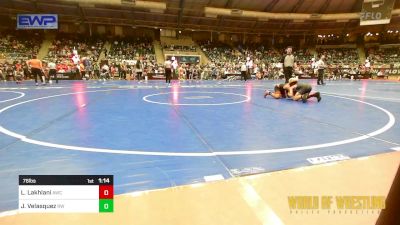 76 lbs Round Of 16 - Logan Lakhlani, Attack Wrestling Club vs Jeremiah Velasquez, RedWave Wrestling