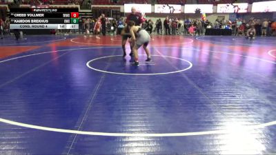 146 lbs Cons. Round 4 - Kamdon Brekhus, Billings Wrestling Club vs Creed Vollmer, Tongue River Wrestling Club