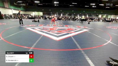 138 lbs Round Of 128 - Gavin Duran, NJ vs Braden Broderick, MI