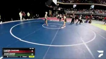 6A 150 lbs Champ. Round 1 - Carter Canizaro, Klein Oak vs Gavin Ramos, El Paso Montwood