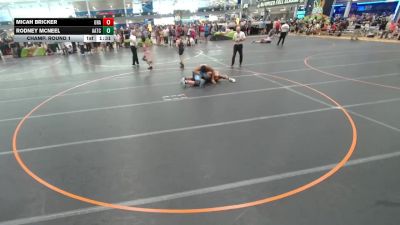 250 lbs Champ. Round 1 - Micah Bricker, Unattached vs Rodney Mcneel, All American TC