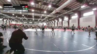 76 lbs Round 1 (8 Team) - Lucas Spicer, Steller Trained Wolffe vs Parker Falcone, Steel Valley Renegades