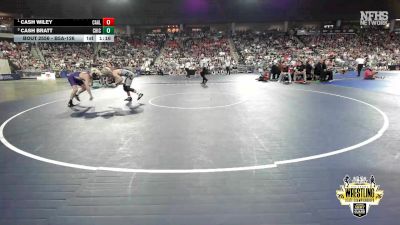 B5A-126 lbs 1st Place Match - Cash Wiley, Carl Albert vs Cash Bratt, Chickasha