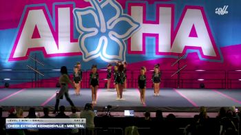Cheer Extreme Kernersville - Mini Teal [2025 L1 Mini - Small Day 2] 2025 Aloha Gatlinburg Showdown