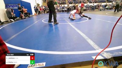 76 lbs Rr Rnd 1 - Logan Jabben, Caney Valley Wrestling vs Jake Potts, Wagoner Takedown Club