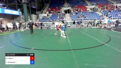 132 lbs Cons 64 #2 - Damion Clark, Iowa vs Ty Annoura, Texas