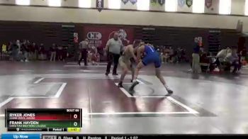 138 lbs Round 1 - Ryker Jones, Clear Creek-Amana vs Frank Hayden, Christian Brothers College