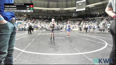 64 lbs Consi Of 8 #2 - Tyler Thomas, Choctaw Ironman Youth Wrestling vs Cole Bizzarro, Lawton Legends Youth Wrestling
