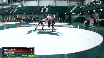 197 lbs 3rd Place Match - Kael Wisler, Michigan State vs Remy Cotton, Michigan State