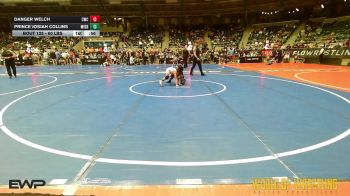 60 lbs Semifinal - Danger Welch, Claremore Wrestling Club vs Prince`Josiah Collins, Mighty Warriors Wrestling Academy