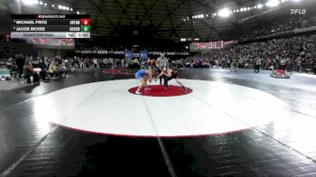 Boys 2A 144 lbs Quarterfinal - Jacob McKee, Hockinson vs Michael Fritz, Orting