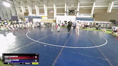 106 lbs Placement Matches (8 Team) - Kian Kanekoa, Idaho vs Teghan Moore, Wisconsin