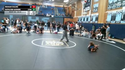 39-47 lbs Round 2 - Kathlynn Godwin, RWC - Roy Wrestling Club vs Reagan Duling, Charger WC