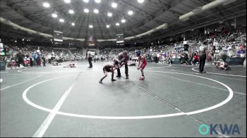 55 lbs Round Of 32 - Nico Thompson, Ponca City Wildcat Wrestling vs Luxton Sullivan, Cushing Tigers