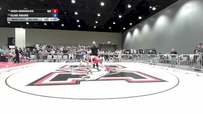 120 lbs Cons. Sub-quarters - Aden Hendricks, Victory vs Kline Kiburz