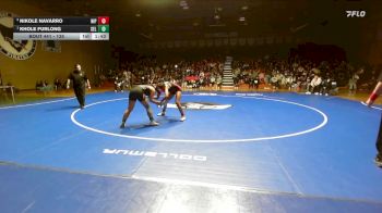 135 lbs 1st Place Match - Khole Furlong, Selma vs Nikole Navarro, Nipomo