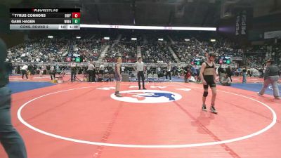 3A-106 lbs Cons. Round 2 - Tyrus Connors, Buffalo vs Gabe Hagen, Wheatland