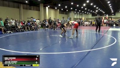 150 lbs Quarters & 3rd Wb (32 Team) - Jacob Sweet, Gulf Coast WC vs Dru Moore, Indy WC