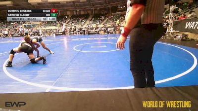 145 lbs Quarterfinal - Dominic Englese, ISI WRESTLING CLUB vs Sawyer Albert, Citrus Wrestling Club