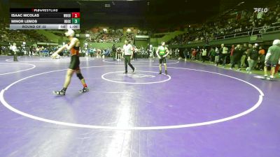 126 lbs Round Of 32 - Isaac Nicolas, Woodlake vs Minor Lemos, Roosevelt