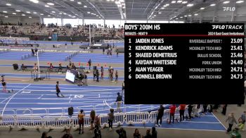 High School Boys' 200m, Prelims 10