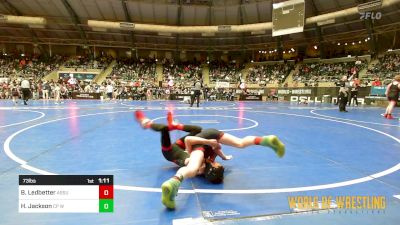 73 lbs Round Of 32 - Bennett Ledbetter, Assumption Elite vs Howard Jackson, CP Wrestling