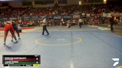 D 2 285 lbs Quarterfinal - Caiden Burns, North DeSoto vs Sterling Barthelemy, Belle Chasse