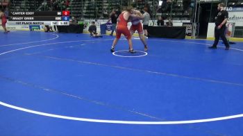 215 lbs 1st Place Match - Carter Eddy, Indee Mat Club vs Brady Grier, Big Game Wrestling Club