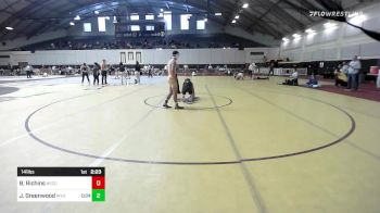 141 lbs Round Of 16 - Bronson Richins, Northeastern vs Job Greenwood, Wyoming