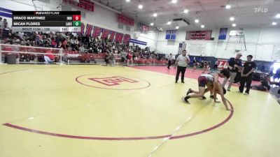 138 lbs Cons. Semi - Draco Martinez, Monster Garage vs Micah Flores, Los Alamitos High School