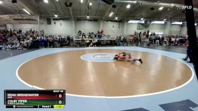 120 lbs Champ. Round 1 - Colby Piper, Pueblo Central vs Noah Bridgewater, Erie