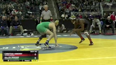 144 lbs 7th Place Match - Christian Arberry, Warren Central vs Dillon Graham, Indianapolis Cathedral