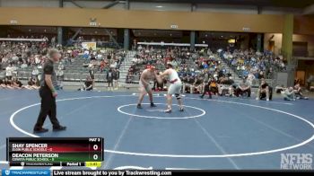 285 lbs Finals (8 Team) - Shay Spencer, Elgin Public Schools vs Deacon Peterson, Coweta Public School