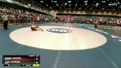 120 lbs Prelim - Johnny Sanchez, Fernley vs Gage Austreng, Kelso