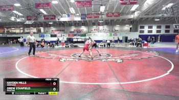 133 lbs Cons. Semi - Drew Stanfield, Missouri vs Hayden Mills, Nebraska